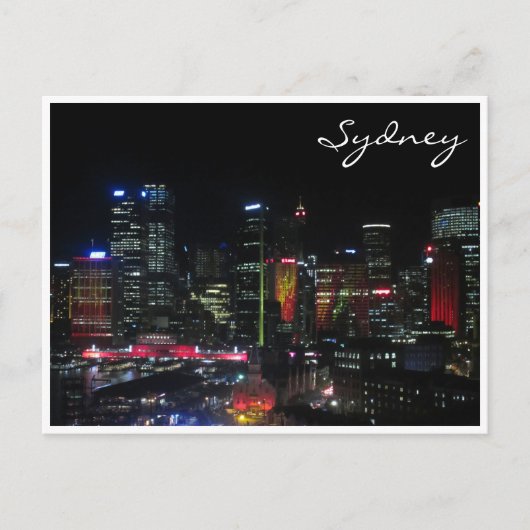 sydney vivid red briefkaart (Voorkant)