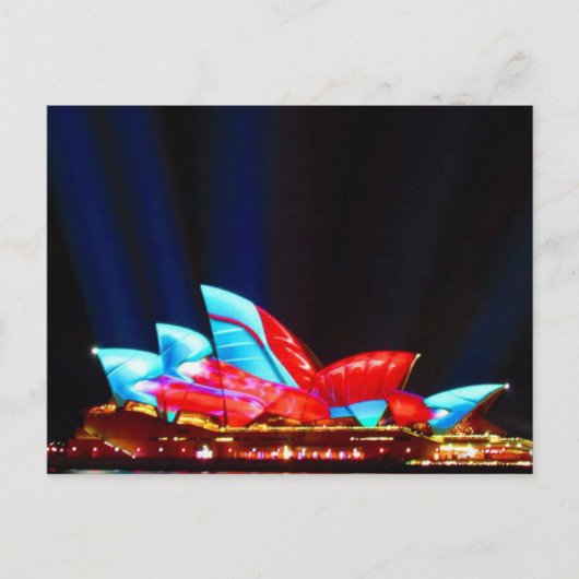 Sydney Vivid Sails Briefkaart (Voorkant)
