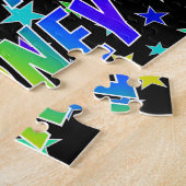 "SYDNEY" Voornaam, geun "HAPPY BIRTHDAY" Legpuzzel (Zijkant)