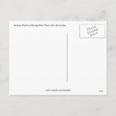 sydney vuurwerk rood feestdagenkaart (Achterkant)