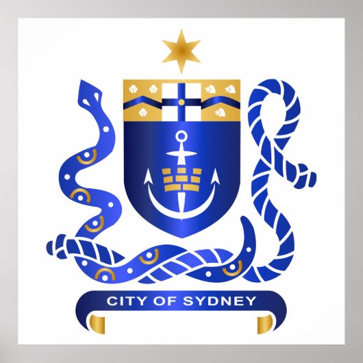 Sydney-wapen Poster (Voorkant)