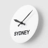 SYDNEY WORLDWIDE TIMEZONE CLOCK SET RONDE KLOK (Hoek)