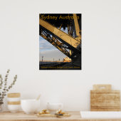 Sydney's Harbor Bridge and Opera House Poster (Keuken)