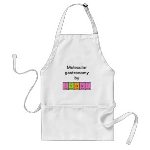 Sydni periodieke table name apron standaard schort
