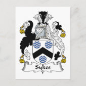 Sykes Family Crest Briefkaart (Voorkant)