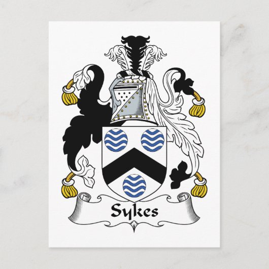 Sykes Family Crest Briefkaart (Voorkant)