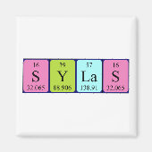 Sylas periodiek table name magnet (Voorkant)