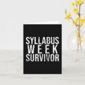Syllabus Week Survivor College Freshman Herfst Sem Kaart (Gele Bloem)