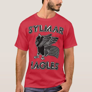 Sylmar Eagles school mascot american flag T-shirt