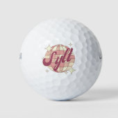 Sylt City Duitsland Retro golfresort Golfballen (Voorkant)