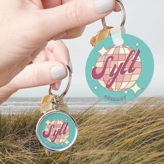 Sylt Deutschland Urlaub Strandtasche Sleutelhanger