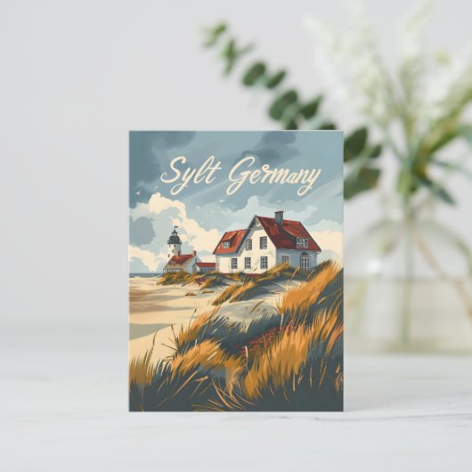 Sylt Duitsland Noord-Friese eiland Briefkaart (Staand voorkant)