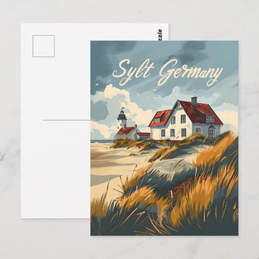 Sylt Duitsland Noord-Friese eiland Briefkaart (Voorkant / Achterkant)