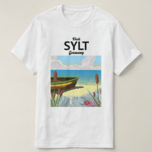 Sylt Duitsland reisposter T-shirt