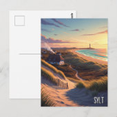 Sylt Duitsland Reizen Briefkaart (Voorkant / Achterkant)