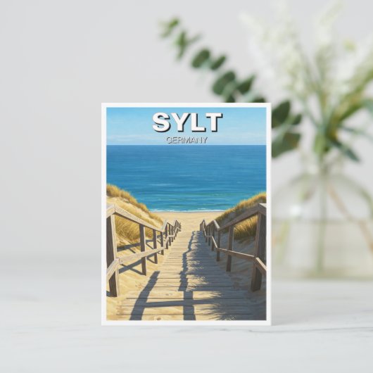 Sylt Duitsland Reizen Briefkaart (Staand voorkant)