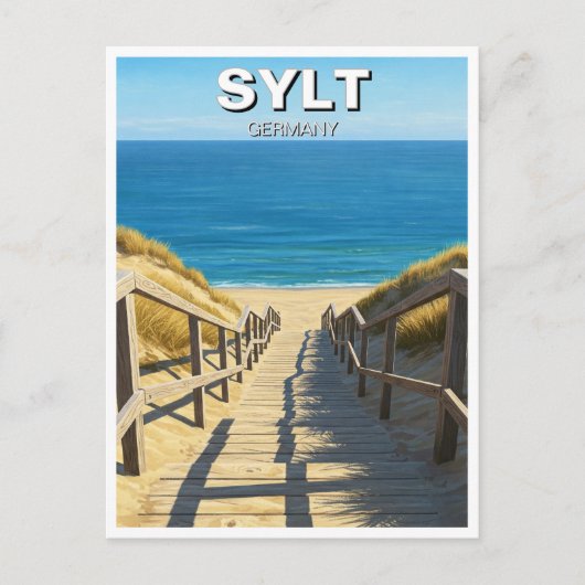 Sylt Duitsland Reizen Briefkaart (Voorkant)