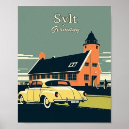 Sylt Germany Minimalistisch  KunstPoster Poster