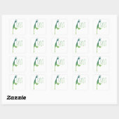 Sylt-kaart Vierkante Sticker (Vel)