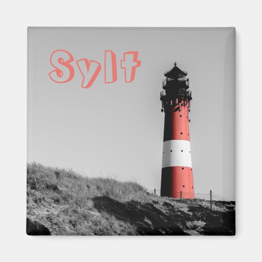 Sylt Leuchturm Magneet (Voorkant)