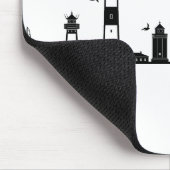 SYLT Nordsee Insel City Skyline Silhouette Muismat (Hoek)