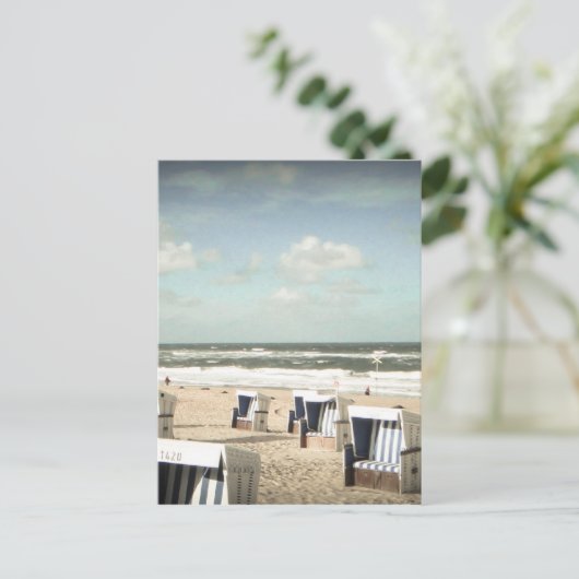 Sylt Strand Briefkaart (Staand voorkant)