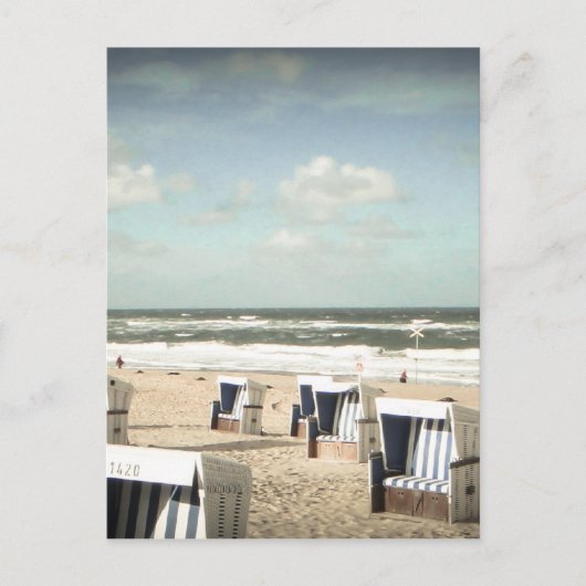 Sylt Strand Briefkaart (Voorkant)