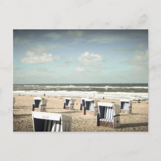 Sylt Strand Briefkaart (Voorkant)