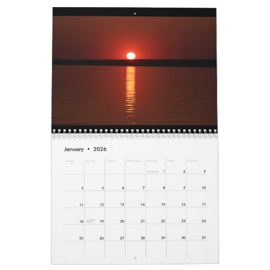 Sylvan Beach Sunsets Calendar Kalender (Jan 2026)
