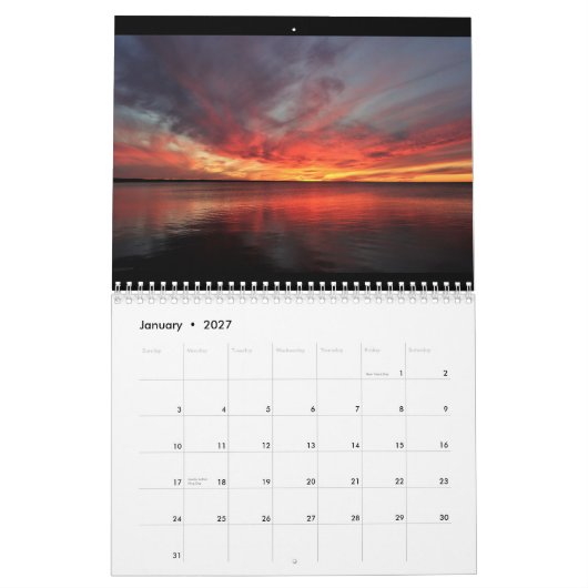 Sylvan Beach Sunsets Calendar Kalender (Jan 2027)