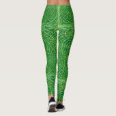 Sylvan Labyrinth - Keltische groene knopen Leggings (Achterkant)