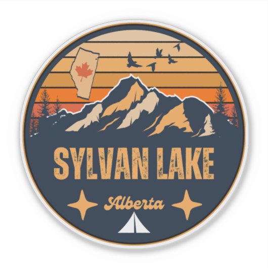 Sylvan Lake, Alberta Sticker (Voorkant)