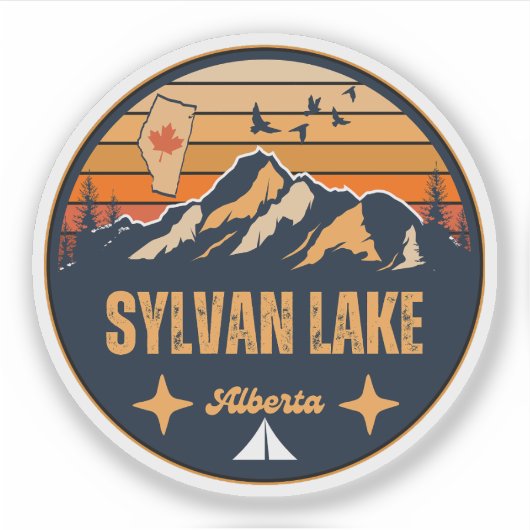 Sylvan Lake, Alberta Sticker (Voorkant)