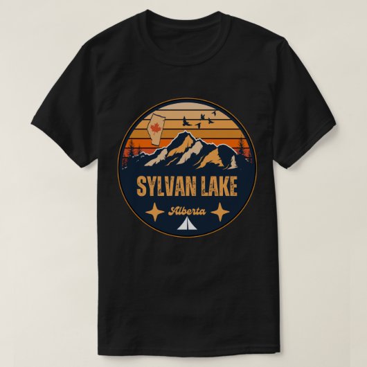 Sylvan Lake, Alberta T-shirt (Design voorkant)