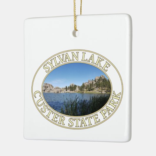 Sylvan Lake, Custer State Park, Black Hills, SD Keramisch Ornament (Links)