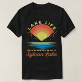 Sylvan Lake Meer Leven Meer Leven Omdat Stranden Z T-shirt (Design voorkant)