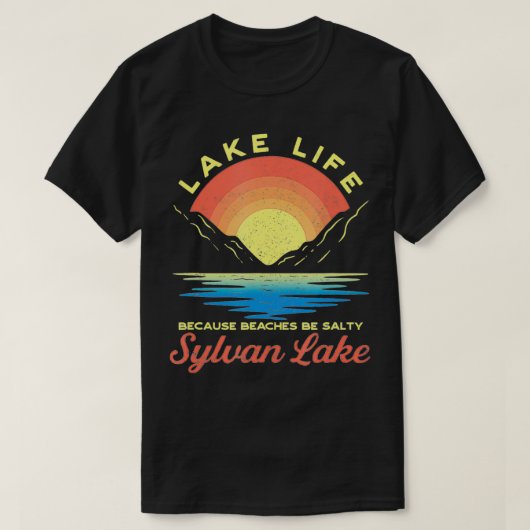 Sylvan Lake Meer Leven Meer Leven Omdat Stranden Z T-shirt (Design voorkant)