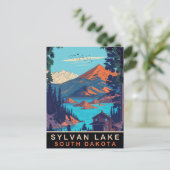 Sylvan Lake, South Dakota, Oude Reis Briefkaart (Staand voorkant)