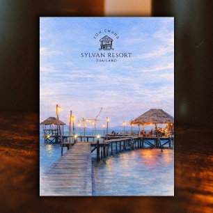 Sylvan Resort, Koh Chang, Thailand   Waterverf  Briefkaart