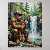 Sylvan Sanctuary: Bigfoot's zachte aanraking Poster (Voorkant)