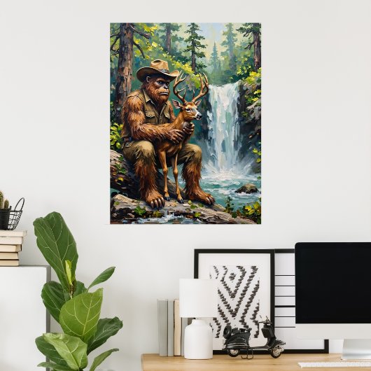 Sylvan Sanctuary: Bigfoot's zachte aanraking Poster