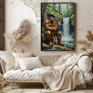 Sylvan Sanctuary: Bigfoot's zachte aanraking Poster
