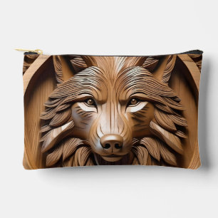 Sylvan Sentinel: De Majestueuze Houten Wolfprent Etui