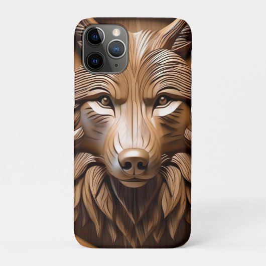 Sylvan Sentinel: De majestueuze wolfprint Case-Mate iPhone Case (Achterkant)