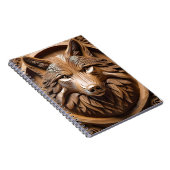 Sylvan Sentinel: De majestueuze wolfprint Notitieboek (Rechterzijde)