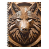 Sylvan Sentinel: De majestueuze wolfprint Notitieboek (Voorkant)