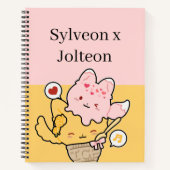Sylveon And Jolteon Notebook ⚡︎ Notitieboek (Voorkant)