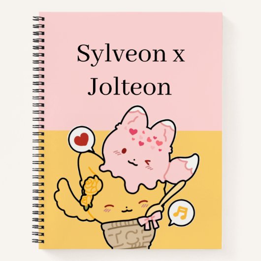 Sylveon And Jolteon Notebook ⚡︎ Notitieboek (Voorkant)