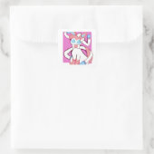 Sylveon (pokemon) vierkante sticker (Tas)