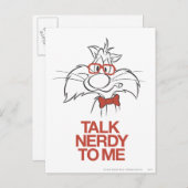 SYLVESTER™ - Bespreek Nerdy bij mij Briefkaart (Voorkant / Achterkant)